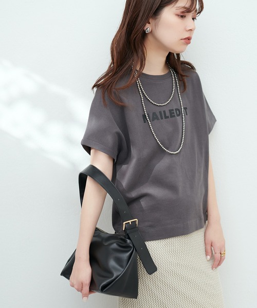 natural couture(ナチュラルクチュール)の「ダブルバックルミドルバッグ(ショルダーバッグ・レディース・ライム/シルバー/アイボリー/ブラック・FREE)」の15枚目の写真