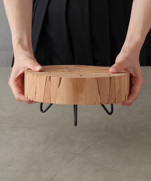 BIRTHDAY BAR(バースデイバー)の「パーケットディスプレイスタンド ラウンド(インテリア雑貨・レディース・ウッド・フリー)」の6枚目の写真