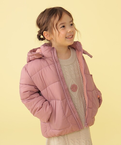 BEAMS mini（ビームスミニ）の「BEAMS mini / 機能綿 フード ブルゾン 23FW（90～150cm）（ブルゾン・キッズ・ネイビー/ピンク/その他1/その他2・100/150/110/130/120/140/90）」の11枚目の写真