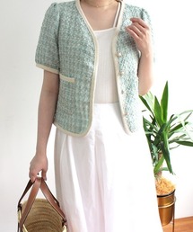 MODE ROBE | 配色ツイードジャケット(テーラードジャケット)