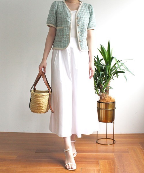 MODE ROBE(モードローブ)の「配色ツイードジャケット(テーラードジャケット・レディース・ピンク/イエロー/ブルー・FREE)」の13枚目の写真