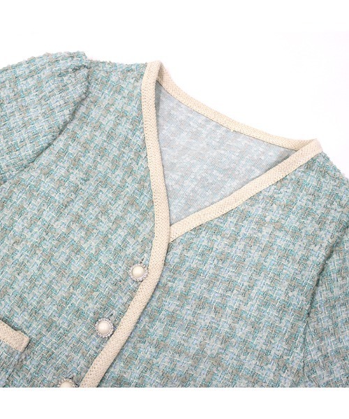 MODE ROBE(モードローブ)の「配色ツイードジャケット(テーラードジャケット・レディース・ピンク/イエロー/ブルー・FREE)」の20枚目の写真