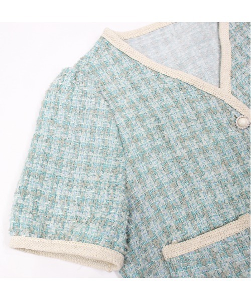 MODE ROBE(モードローブ)の「配色ツイードジャケット(テーラードジャケット・レディース・ピンク/イエロー/ブルー・FREE)」の21枚目の写真