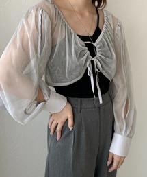 【apres jour clair】チュールショートブラウス【ZOZOTOWN限定アイテム】