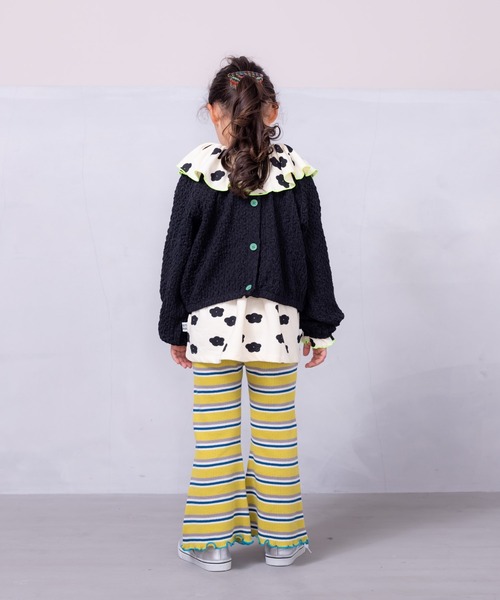 CALMIA（カルミア）の「シャーリング2WAYブラウス（90～150cm）（シャツ/ブラウス・キッズ・イエロー/ブラック/オフホワイト・110/150/140/90/100/120/130）」の7枚目の写真