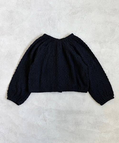 CALMIA（カルミア）の「シャーリング2WAYブラウス（90～150cm）（シャツ/ブラウス・キッズ・イエロー/ブラック/オフホワイト・110/150/140/90/100/120/130）」の11枚目の写真