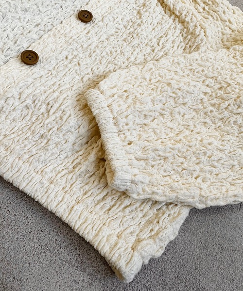 CALMIA（カルミア）の「シャーリング2WAYブラウス（90～150cm）（シャツ/ブラウス・キッズ・イエロー/ブラック/オフホワイト・110/150/140/90/100/120/130）」の10枚目の写真