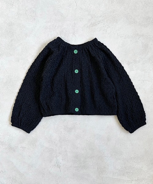 CALMIA（カルミア）の「シャーリング2WAYブラウス（90～150cm）（シャツ/ブラウス・キッズ・イエロー/ブラック/オフホワイト・110/150/140/90/100/120/130）」の13枚目の写真