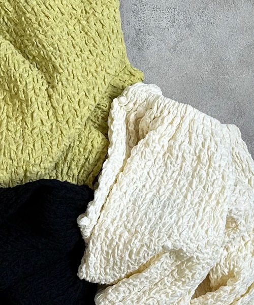 CALMIA（カルミア）の「シャーリング2WAYブラウス（90～150cm）（シャツ/ブラウス・キッズ・イエロー/ブラック/オフホワイト・110/150/140/90/100/120/130）」の16枚目の写真