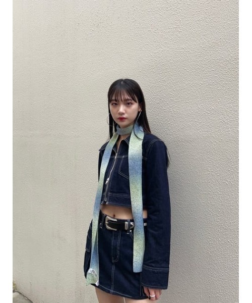 SLY（スライ）の「MELANGE THIN MUFFLER メランジ シン マフラー Y2K