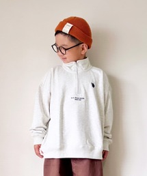 U.S. POLO ASSN. | 【KIDS】【U.S. POLO ASSN/ユーエスポロアッスン】刺繍ハーフジップスウェット(スウェット)