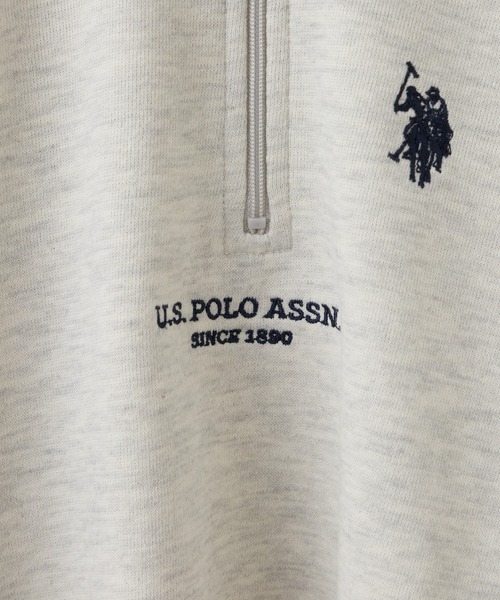 U.S. POLO ASSN.（ユーエスポロアッスン）の「【KIDS】【U.S. POLO ASSN/ユーエスポロアッスン】刺繍ハーフジップスウェット（スウェット・キッズ・アイボリー/ネイビー・140/150/100/120）」の5枚目の写真