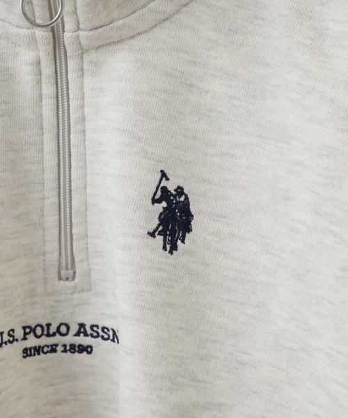 U.S. POLO ASSN.（ユーエスポロアッスン）の「【KIDS】【U.S. POLO ASSN/ユーエスポロアッスン】刺繍ハーフジップスウェット（スウェット・キッズ・アイボリー/ネイビー・140/150/100/120）」の6枚目の写真