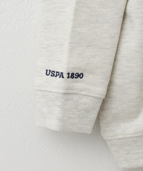 U.S. POLO ASSN.（ユーエスポロアッスン）の「【KIDS】【U.S. POLO ASSN/ユーエスポロアッスン】刺繍ハーフジップスウェット（スウェット・キッズ・アイボリー/ネイビー・140/150/100/120）」の8枚目の写真
