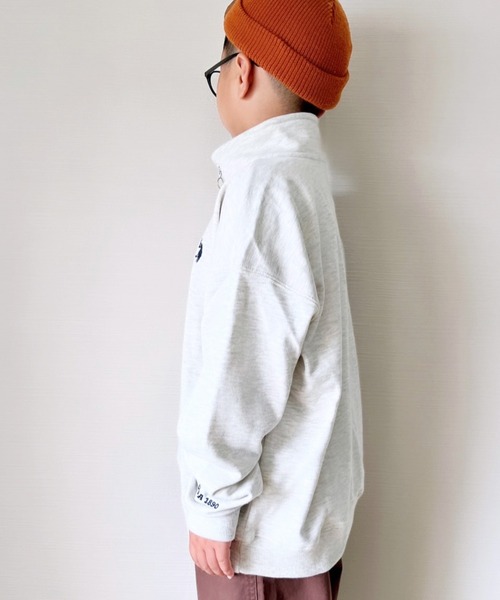 U.S. POLO ASSN.（ユーエスポロアッスン）の「【KIDS】【U.S. POLO ASSN/ユーエスポロアッスン】刺繍ハーフジップスウェット（スウェット・キッズ・アイボリー/ネイビー・140/150/100/120）」の12枚目の写真