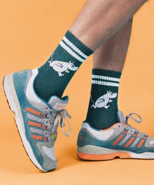 MOOMIN（ムーミン）の「MOOMIN / ムーミン レトロ ソックス 靴下 SOCKS RETRO MW NBJ（ソックス/靴下・レディース・オフホワイト/ホワイト系その他2/ピンク/ネイビー/ブルー/ホワイト/グレー・M/L）」の5枚目の写真