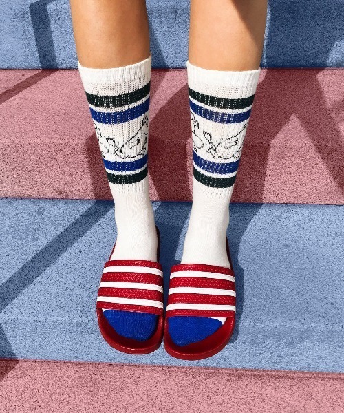MOOMIN（ムーミン）の「MOOMIN / ムーミン レトロ ソックス 靴下 SOCKS RETRO MW NBJ（ソックス/靴下・レディース・オフホワイト/ホワイト系その他2/ピンク/ネイビー/ブルー/ホワイト/グレー・M/L）」の19枚目の写真