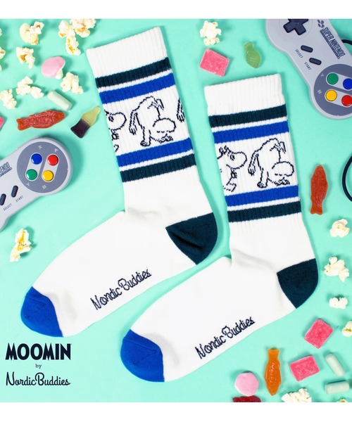 MOOMIN（ムーミン）の「MOOMIN / ムーミン レトロ ソックス 靴下 SOCKS RETRO MW NBJ（ソックス/靴下・レディース・オフホワイト/ホワイト系その他2/ピンク/ネイビー/ブルー/ホワイト/グレー・M/L）」の20枚目の写真