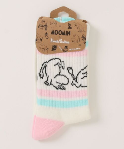 MOOMIN（ムーミン）の「MOOMIN / ムーミン レトロ ソックス 靴下 SOCKS RETRO MW NBJ（ソックス/靴下・レディース・オフホワイト/ホワイト系その他2/ピンク/ネイビー/ブルー/ホワイト/グレー・M/L）」の13枚目の写真