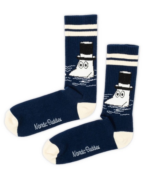 MOOMIN（ムーミン）の「MOOMIN / ムーミン レトロ ソックス 靴下 SOCKS RETRO MW NBJ（ソックス/靴下・レディース・オフホワイト/ホワイト系その他2/ピンク/ネイビー/ブルー/ホワイト/グレー・M/L）」の10枚目の写真