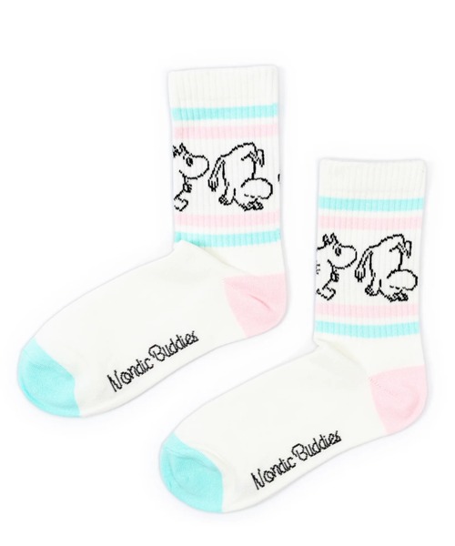 MOOMIN（ムーミン）の「MOOMIN / ムーミン レトロ ソックス 靴下 SOCKS RETRO MW NBJ（ソックス/靴下・レディース・オフホワイト/ホワイト系その他2/ピンク/ネイビー/ブルー/ホワイト/グレー・M/L）」の8枚目の写真