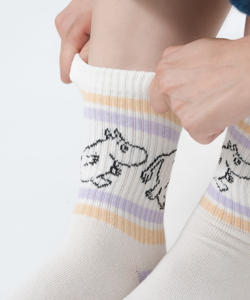 MOOMIN（ムーミン）の「MOOMIN / ムーミン レトロ ソックス 靴下 SOCKS RETRO MW NBJ（ソックス/靴下・レディース・オフホワイト/ホワイト系その他2/ピンク/ネイビー/ブルー/ホワイト/グレー・M/L）」の16枚目の写真