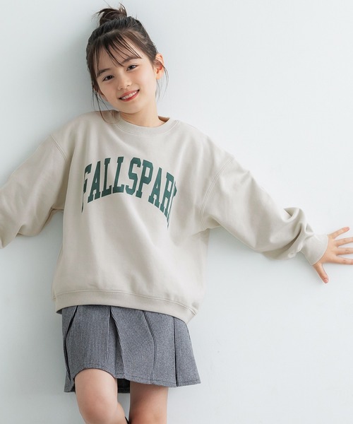 coca(coca)(コカ)の「キッズ 親子お揃いヘビーウェイト裏毛カレッジスウェット(スウェット・キッズ・ネイビー/ライトグレー/アイボリー/チャコール・120/110/140/130)」の1枚目の写真