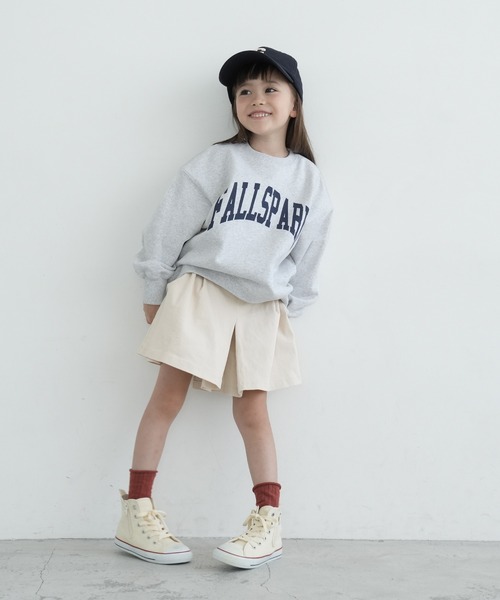 coca(coca)(コカ)の「キッズ 親子お揃いヘビーウェイト裏毛カレッジスウェット(スウェット・キッズ・ネイビー/ライトグレー/アイボリー/チャコール・120/110/140/130)」の7枚目の写真