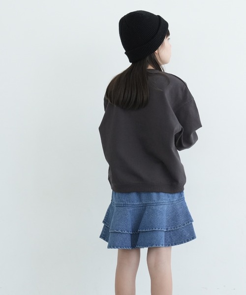 coca(coca)(コカ)の「キッズ 親子お揃いヘビーウェイト裏毛カレッジスウェット(スウェット・キッズ・ネイビー/ライトグレー/アイボリー/チャコール・120/110/140/130)」の10枚目の写真