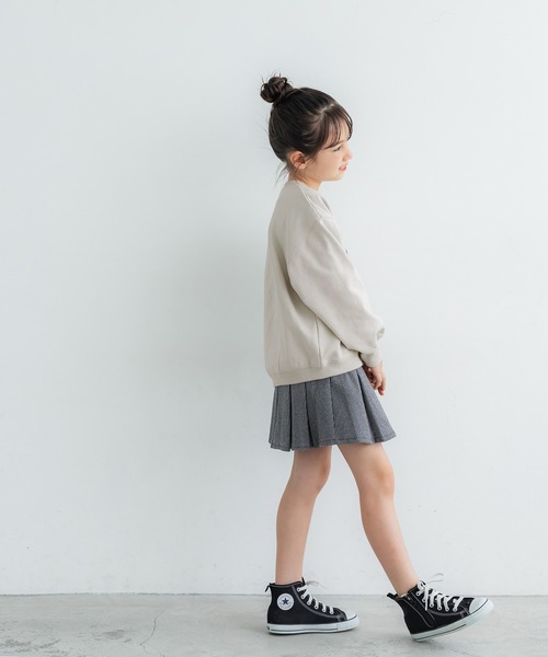 coca(coca)(コカ)の「キッズ 親子お揃いヘビーウェイト裏毛カレッジスウェット(スウェット・キッズ・ネイビー/ライトグレー/アイボリー/チャコール・120/110/140/130)」の12枚目の写真