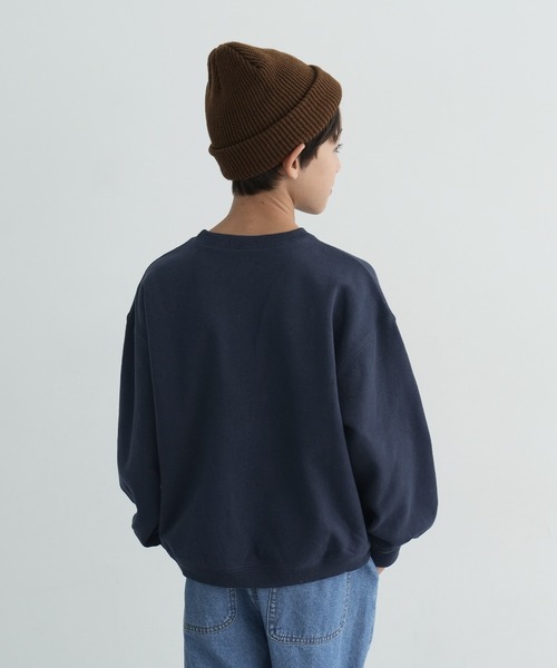 coca(coca)(コカ)の「キッズ 親子お揃いヘビーウェイト裏毛カレッジスウェット(スウェット・キッズ・ネイビー/ライトグレー/アイボリー/チャコール・120/110/140/130)」の15枚目の写真