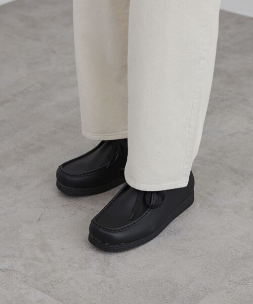 coen（コーエン）の「レザーライクモカシンブーツ（モカシン/デッキシューズ・メンズ・ブラック・28cm/27cm/26cm）」の4枚目の写真