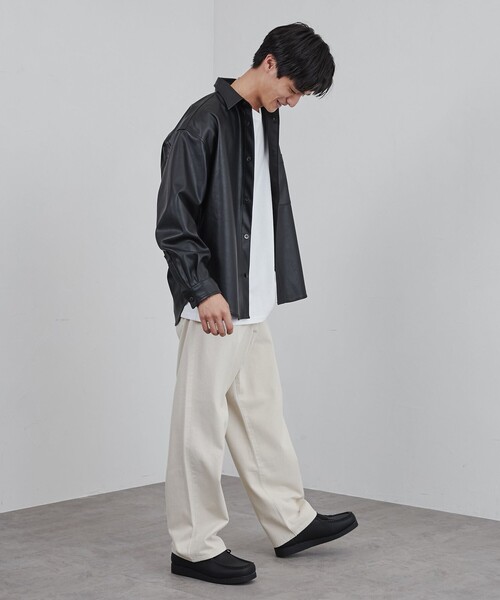 coen（コーエン）の「レザーライクモカシンブーツ（モカシン/デッキシューズ・メンズ・ブラック・28cm/27cm/26cm）」の5枚目の写真