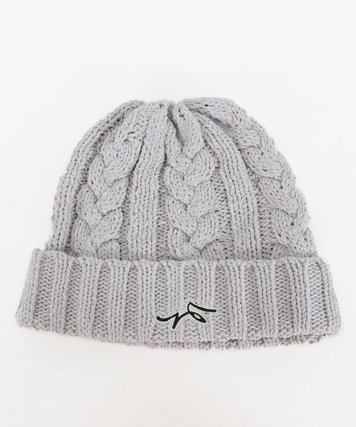 CALL&RESPONSE（コールアンドレスポンス）の「mko11332-サイセンタク ケーブル編みニットキャップ（ニットキャップ/ビーニー・メンズ・ブラック/ベージュ/グレー・FREE）」の10枚目の写真
