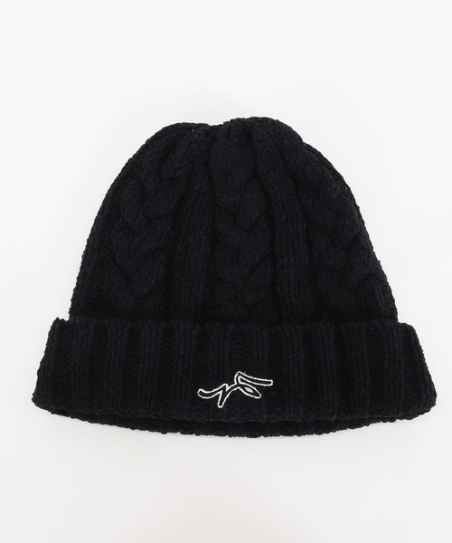CALL&RESPONSE（コールアンドレスポンス）の「mko11332-サイセンタク ケーブル編みニットキャップ（ニットキャップ/ビーニー・メンズ・ブラック/ベージュ/グレー・FREE）」の12枚目の写真