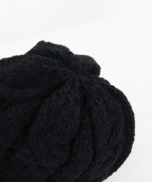 CALL&RESPONSE（コールアンドレスポンス）の「mko11332-サイセンタク ケーブル編みニットキャップ（ニットキャップ/ビーニー・メンズ・ブラック/ベージュ/グレー・FREE）」の15枚目の写真