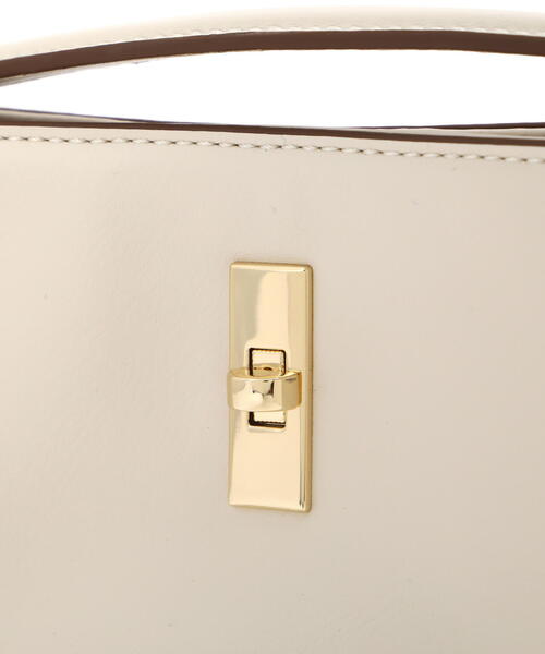 NATURAL BEAUTY BASIC（ナチュラルビューティーベーシック）の「◇【美人百花掲載】ターンロックバケットバッグ（ショルダーバッグ・レディース・ブルー/ダークブラウン/オフホワイト・ﾌﾘ-）」の20枚目の写真
