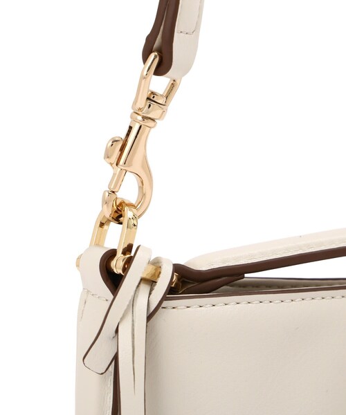 NATURAL BEAUTY BASIC（ナチュラルビューティーベーシック）の「◇【美人百花掲載】ターンロックバケットバッグ（ショルダーバッグ・レディース・ブルー/ダークブラウン/オフホワイト・ﾌﾘ-）」の22枚目の写真