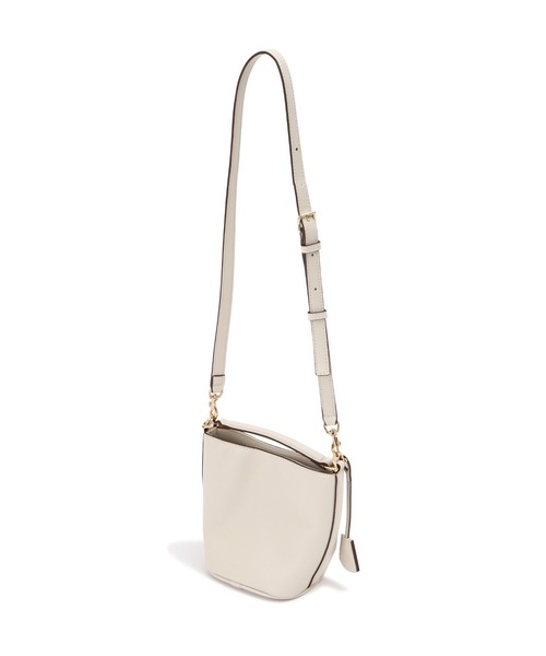 NATURAL BEAUTY BASIC（ナチュラルビューティーベーシック）の「◇【美人百花掲載】ターンロックバケットバッグ（ショルダーバッグ・レディース・ブルー/ダークブラウン/オフホワイト・ﾌﾘ-）」の4枚目の写真