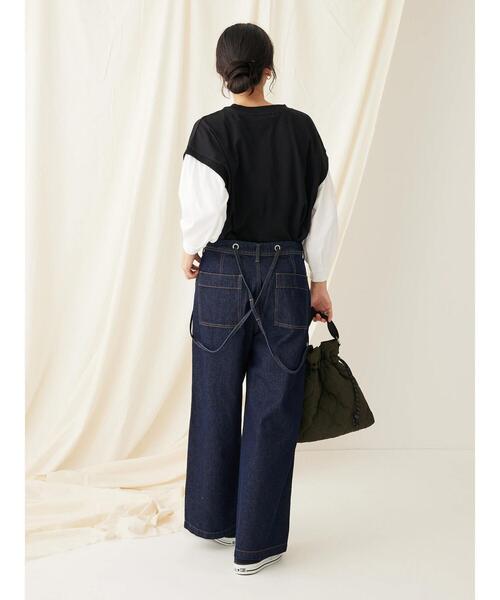 CRAFT STANDARD BOUTIQUE(クラフトスタンダードブティック)の「9分袖ショルダータックプルオーバー(Tシャツ/カットソー・レディース・グレイッシュベージュ/カーキ/ブラック・FREE)」の22枚目の写真