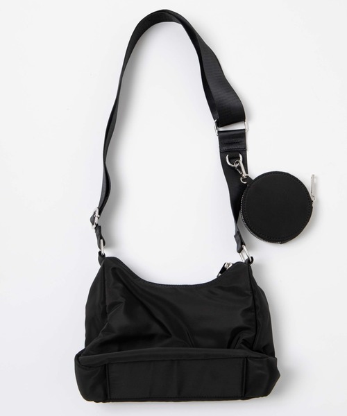 WEGO(ウィゴー)の「WEGO/ポーチ付きポケットデザインショルダー(ショルダーバッグ・レディース・ブラック/ホワイト/ブラック系その他/シルバー/ブラウン/スカイブルー・FREE)」の10枚目の写真