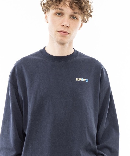 ELEMENT（エレメント）の「ELEMENT メンズ 【VAN】 VAN SPRAY LS ロンＴ 【2023年秋冬モデル】/エレメント長袖ロンT（Tシャツ/カットソー・メンズ・ホワイト/ネイビー・MEDIUM/X-LARGE/LARGE）」の11枚目の写真