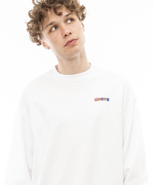 ELEMENT（エレメント）の「ELEMENT メンズ 【VAN】 VAN SPRAY LS ロンＴ 【2023年秋冬モデル】/エレメント長袖ロンT（Tシャツ/カットソー・メンズ・ホワイト/ネイビー・MEDIUM/X-LARGE/LARGE）」の14枚目の写真