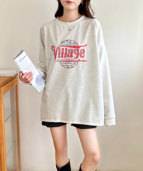 EPICKS（エピックス）の「ヴィンテージサークルプリントロンT（Tシャツ/カットソー・レディース・チャコール/ライトグレー/イエロー・M/XL/L）」の4枚目の写真