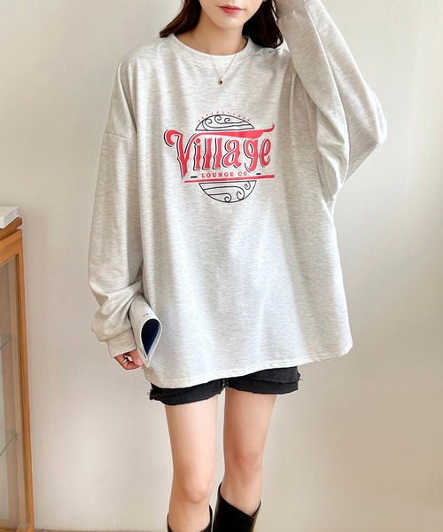 EPICKS（エピックス）の「ヴィンテージサークルプリントロンT（Tシャツ/カットソー・レディース・チャコール/ライトグレー/イエロー・M/XL/L）」の12枚目の写真