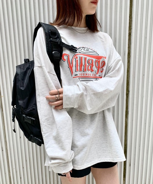 EPICKS（エピックス）の「ヴィンテージサークルプリントロンT（Tシャツ/カットソー・レディース・チャコール/ライトグレー/イエロー・M/XL/L）」の13枚目の写真