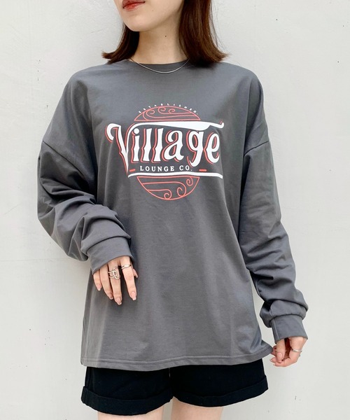 EPICKS（エピックス）の「ヴィンテージサークルプリントロンT（Tシャツ/カットソー・レディース・チャコール/ライトグレー/イエロー・M/XL/L）」の17枚目の写真