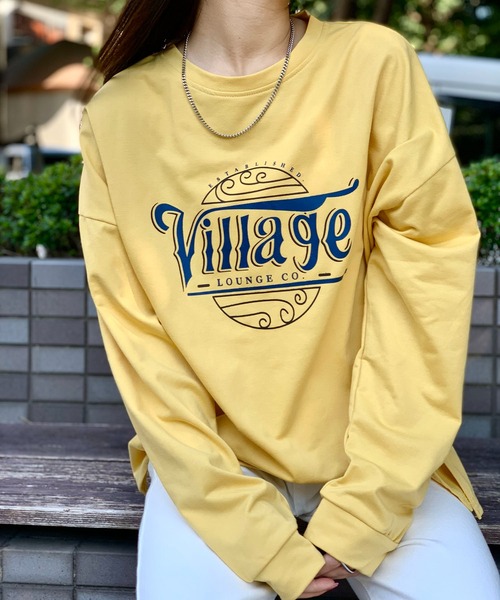 EPICKS（エピックス）の「ヴィンテージサークルプリントロンT（Tシャツ/カットソー・レディース・チャコール/ライトグレー/イエロー・M/XL/L）」の18枚目の写真