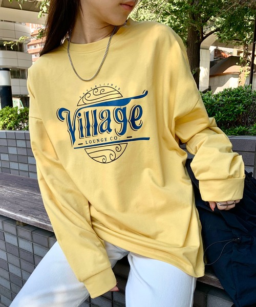 EPICKS（エピックス）の「ヴィンテージサークルプリントロンT（Tシャツ/カットソー・レディース・チャコール/ライトグレー/イエロー・M/XL/L）」の19枚目の写真