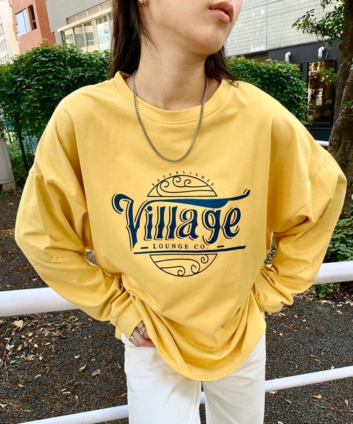 EPICKS（エピックス）の「ヴィンテージサークルプリントロンT（Tシャツ/カットソー・レディース・チャコール/ライトグレー/イエロー・M/XL/L）」の21枚目の写真